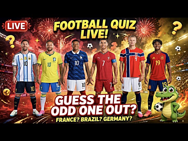 🔴 LIVE : Find the Odd Player | Football Challenge!👀⚽ #live