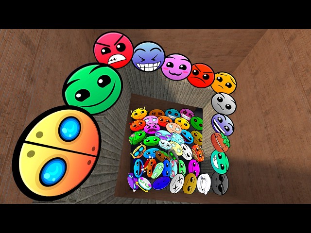 Lobotomy Dash Nextbots And Geometry Dash Chase me In Maze Garry's Mod