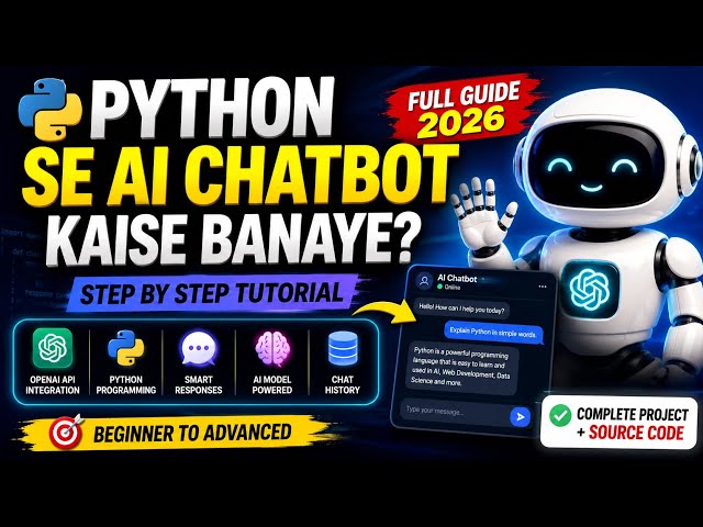 Python AI Chatbot Project | ChatGPT Clone Using Python | Full Course Hindi