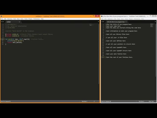 helloWorld.c SpeedCode