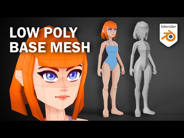Low Poly Female Mesh from Scratch