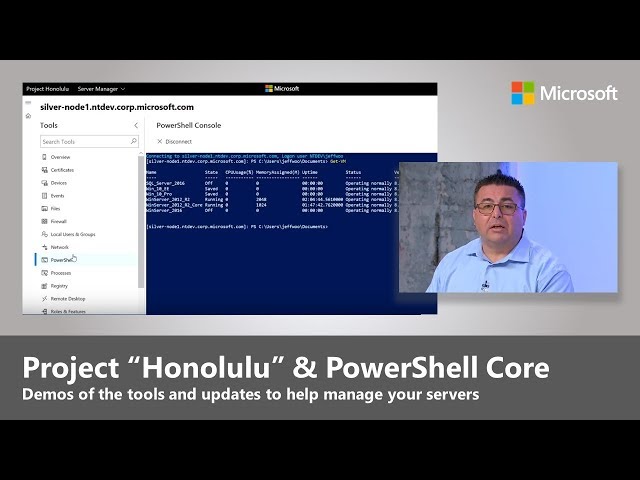 Updates to server management with the Windows Admin Center (formerly Honolulu) & PowerShell Core