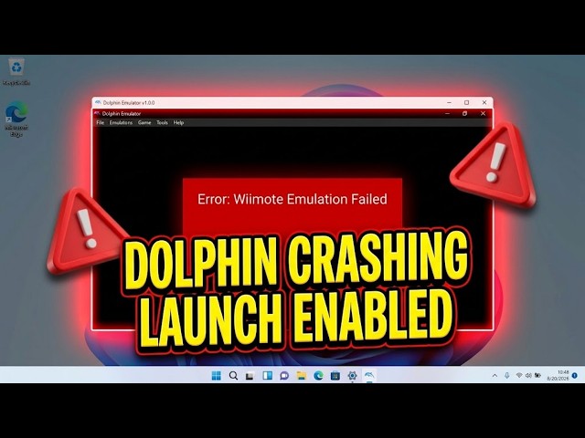 Dolphin Crashing on Launch When Wiimote Emulation is Enabled