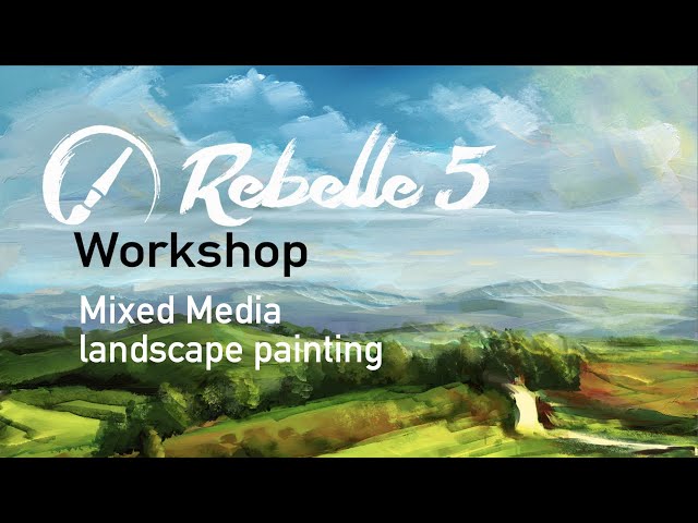 Rebelle 5 Workshop - Mixed Media Landscape painting