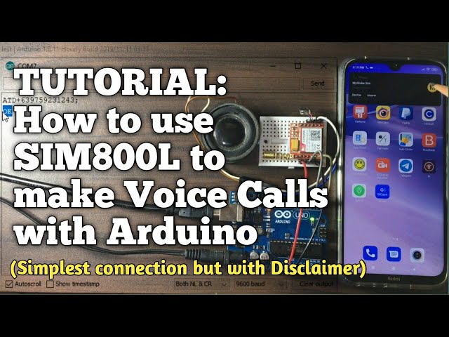 TUTORIAL: How to use SIM800L to make VOICE CALLS with Arduino