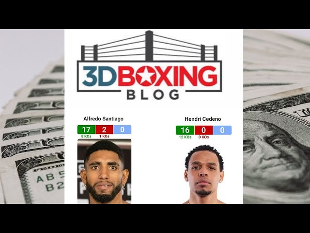 GET RICH!!! Alfredo Santiago vs Hendri Cedeno BETTING TIPS