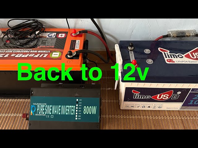 24v 100Ah LiFePO4 power station  changed back to 12v 200Ah power station . Quickly get back up & on!