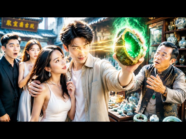 穷小子救下美女后竟觉醒透视眼，开局捡漏天价翡翠，一眼识破古玩骗局，从打杂废物逆袭成古玩界传奇，豪门千金疯狂追着爱。#逆袭 #打脸 #男频爽剧 #全集短劇