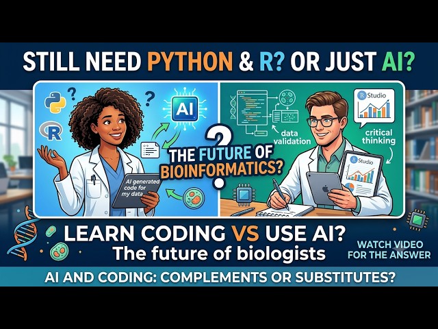 Do Biologists Still Need to Learn Python and R in the Age of AI? The Future of Bioinformatics!!