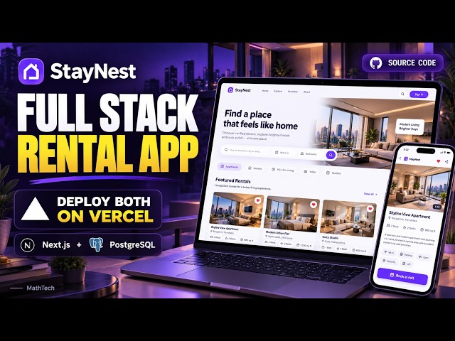 StayNest: Full Stack Rental App | Next.js + PostgreSQL | Deploy on Vercel