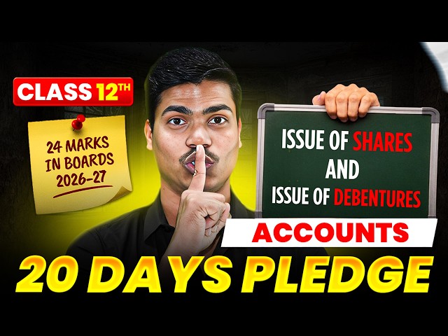 Biggest Surprise for Every class 12 Commerce Students | 20 DAYS PLEDGE ANNOUNCED | Boards 2027
