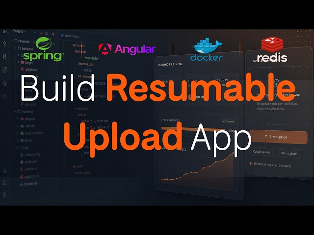 Build Resumable File Upload App | Spring Boot + Angular + Redis + Docker + System Design