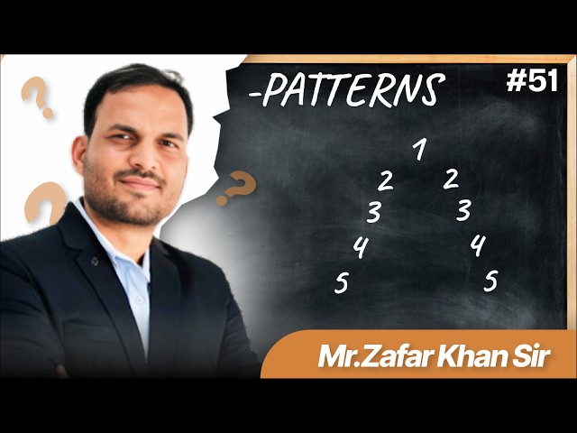 51. Hollow Number Pyramid Explained by Zafar Khan Sir