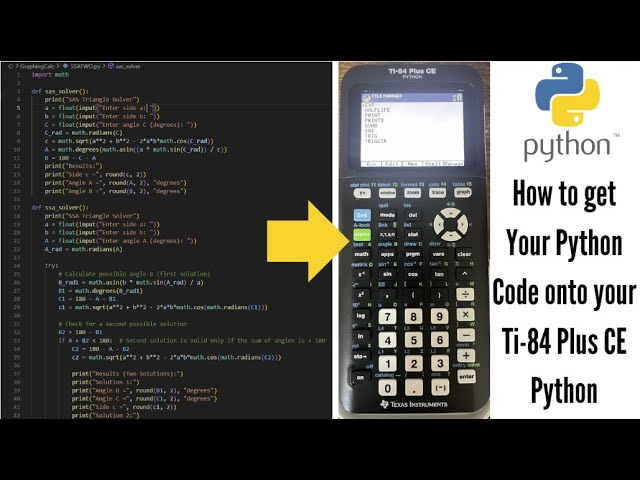 How to get Your Python Code onto your Ti-84 Plus CE Python (Python)