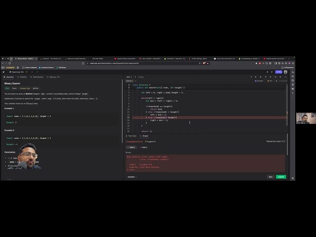 Binary Search - Neetcode150 - Struggling with DSA series