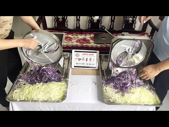 HOANG QUAN CABBAGE SLICING MACHINE, CABBAGE CUTTING MACHINE