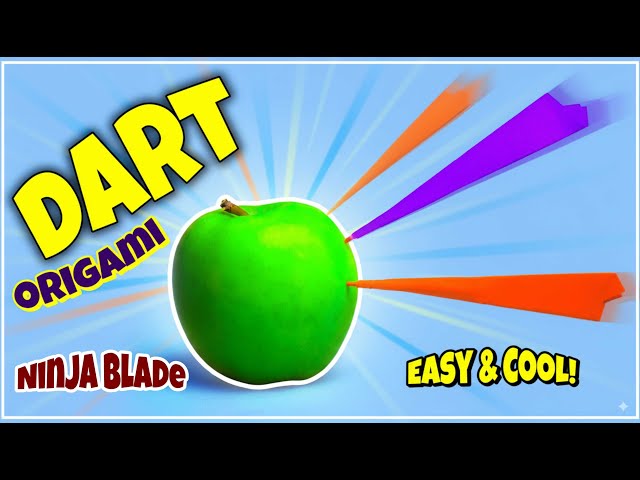 Origami Dart Tutorial 🔥 Easy Paper Ninja Blade That Flies Far!