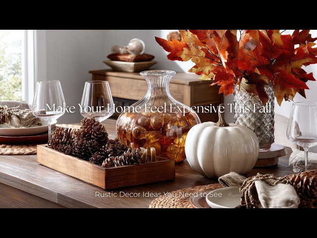 Make Your Home Feel Expensive This Fall 🍁 | Rustic Decor Ideas You Need to See