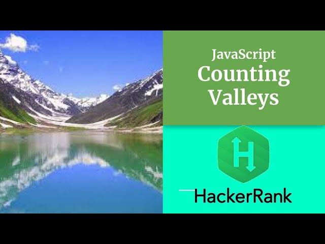 Counting Valleys - HACKERRANK - Javascript