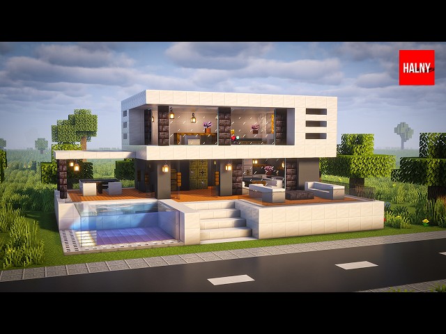 How to build a modern house in minecraft