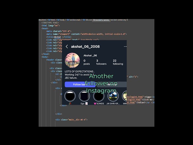 Day 7 of making websites for every new follower #websites #coding #followers