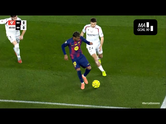 Lamine Yamal vs Osasuna ( Plays Like Ronaldinho & Neymar Jr ) MAGICIAN 2025/26
