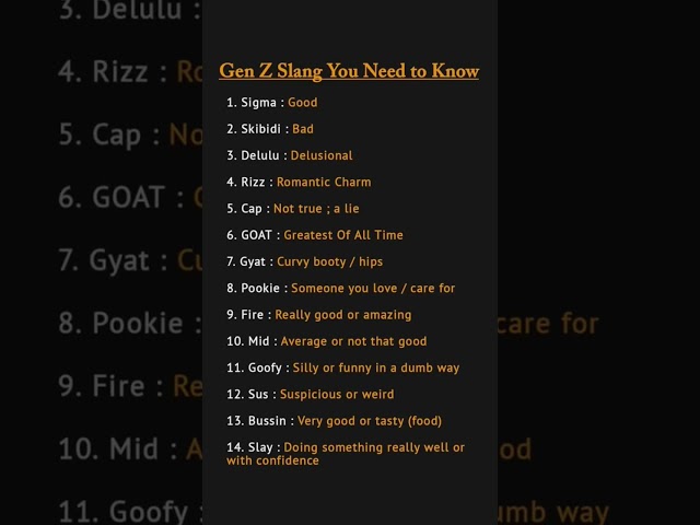 GEN Z & Trendy English Slang Words You Must Know! Improve English Vocabulary | #shorts