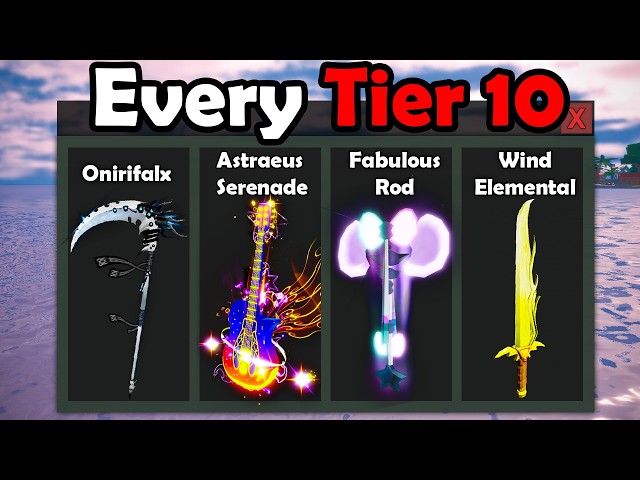 I Got Every Tier 10 Rod in Fisch