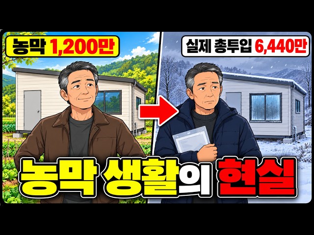 1,200만 원 농막을 노후의 집으로 생각한 61세 남자… 첫겨울 뒤 계산한 실제 총투입액