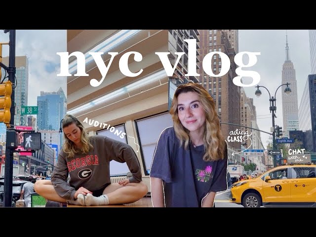 a realistic day in my life as an actor in nyc | auditioning, taking class & theatre vlog