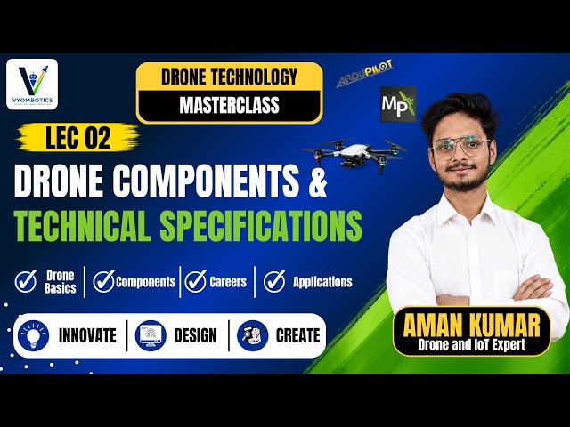 Drone Technology Masterclass Session 2 | By Aman Kumar Sir | Vyombotics
