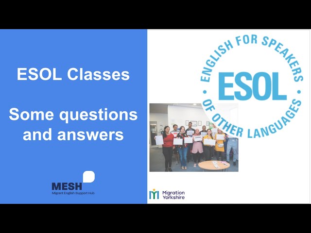 What is ESOL?