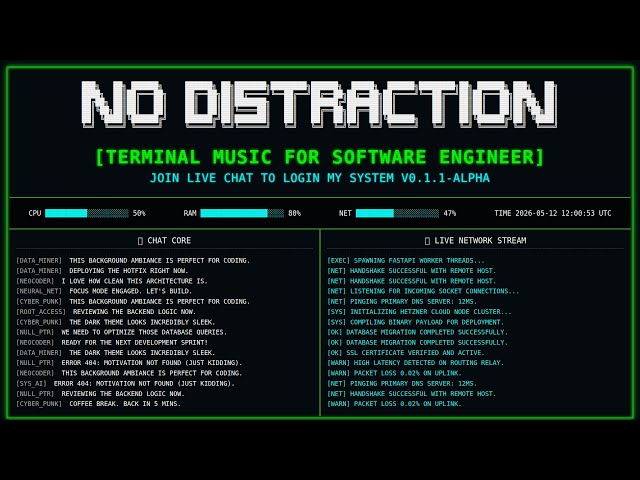 Cyberpunk Debugging Deep Focus Music – Coding Music for Late Night Refactors
