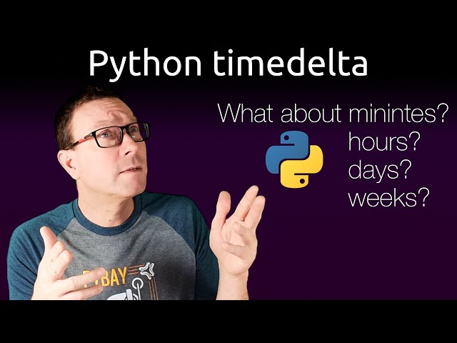 Get minutes, hours, and days from Python timedelta - A Python Short by Michael Kennedy
