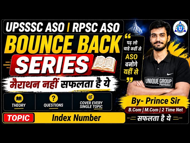 🔥 ASO Bounce Back Series | Index Number | Complete Theory + Questions