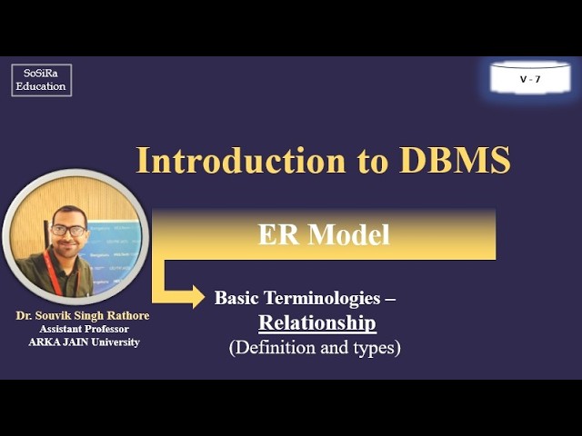 DBMS Tutorial #7 | Relationship in ER Diagram & Types of Relationships | Entity Relationship Model