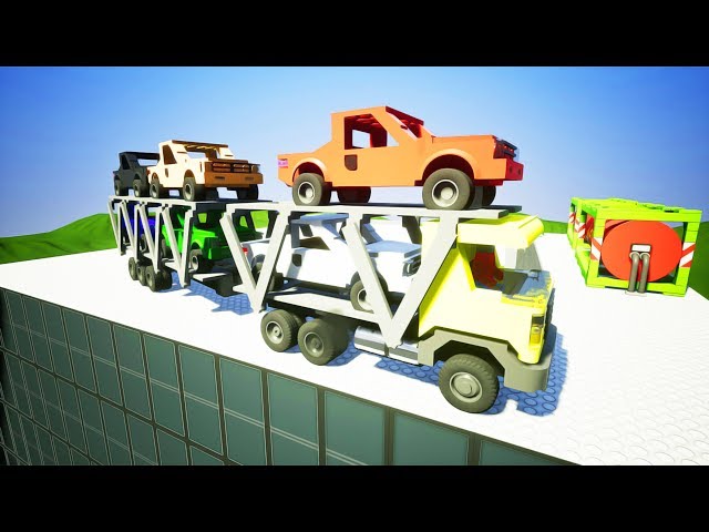 Building Cars Falls Crashes #38 | Brick Rigs