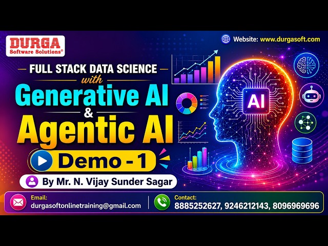FULL STACK DATA SCIENCE with Generative AI & Agentic AI tutorials || by Mr. N. Vijay Sunder Sagar