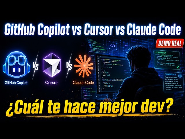 GitHub Copilot vs Cursor vs Claude Code — cuál usar, cuándo y por qué