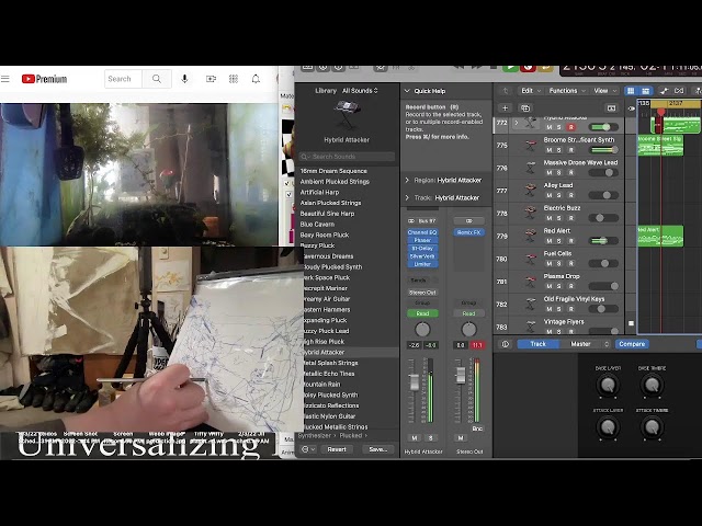 goldfish makes music & 3d fractals w Mandelbulber on M1