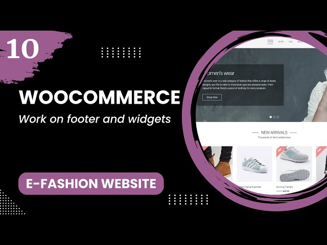 WooCommerce #10 - Work on footer and widgets