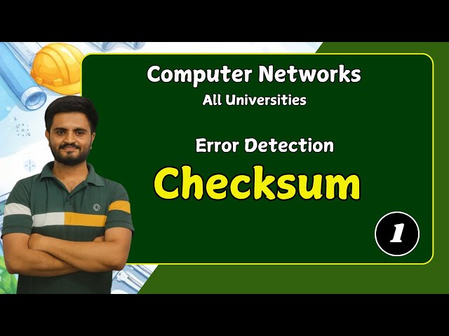 Checksum , part 1 | Error detection method |computer networks