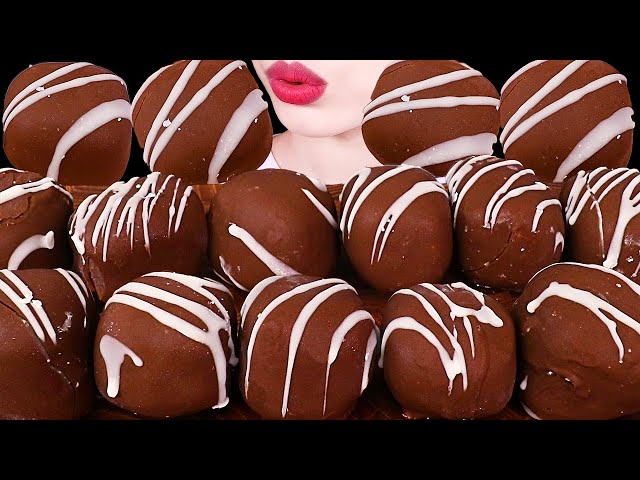 ASMR MUKBANG｜CHOCOLATE ICE CREAM MOCHI 초콜릿 아이스크림 찹쌀떡 EATING SOUNDS 먹방
