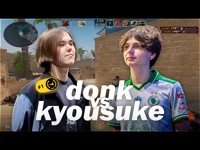 donk vs kyousuke | CS2 FACEIT BOTH POV