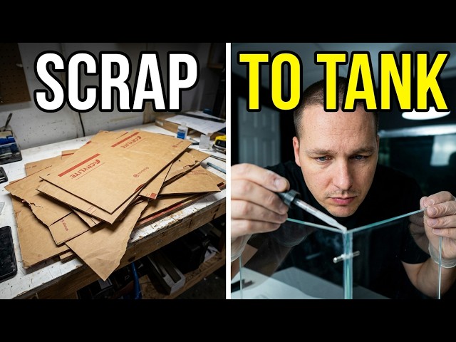 HOW TO build an aquarium from SCRAP ACRYLIC! The king of DIY super edit