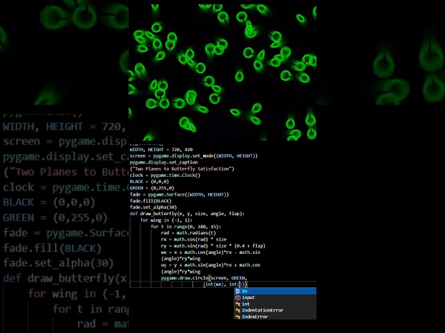 Fun with Python Coding 🤍💻✨‎#ViralShorts #CodingShorts #Satisfying #PythonVisuals #FYP