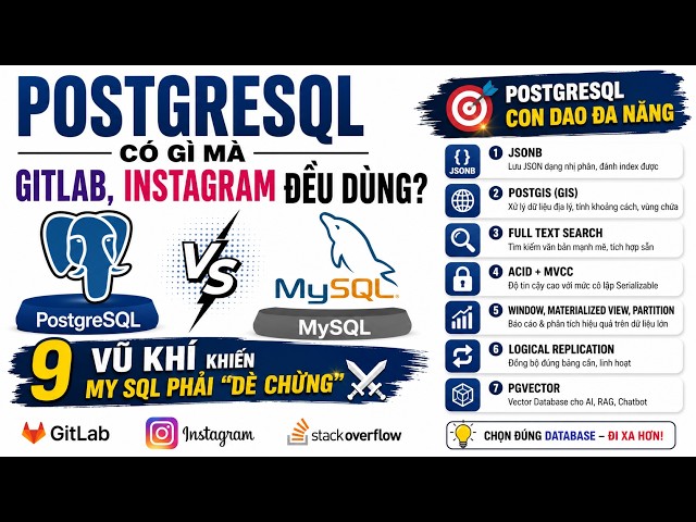 PostgreSQL vs MySQL: Vì Sao Dân Backend Chọn Postgres?