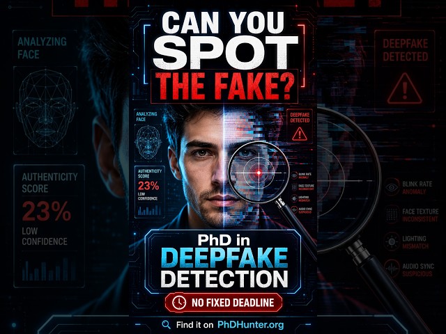 Fully Funded PhD Position in Computer Vision and Deepfake Detection in Luxembourg