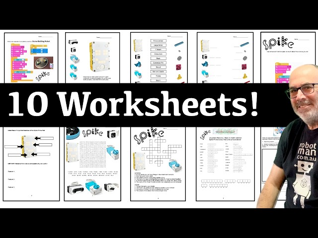 Ten Printable Spike Prime Student Worksheets