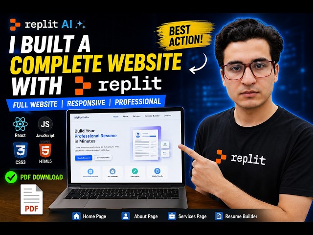 I built a complete websites using replit AI